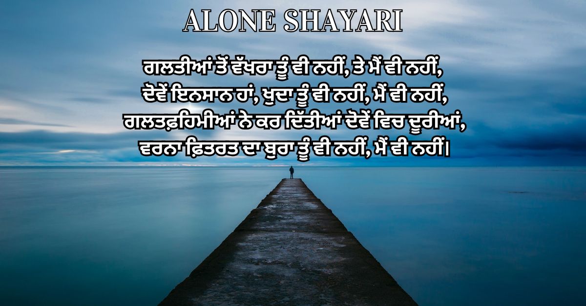You are currently viewing 120+ Best Alone Shayari in Punjabi | Akelapan Shayari