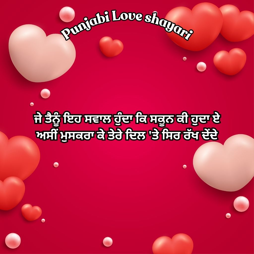 love shayari in punjabi two lines​

