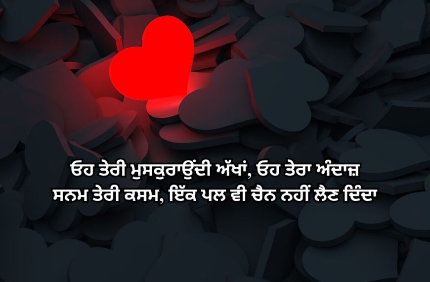 Punjabi Love shayari 2 Lines