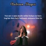Badnam Shayari in English